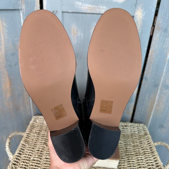 Madewell The Francie Tall Boot True Black Sz 9 NWOB - Picture 13 of 16